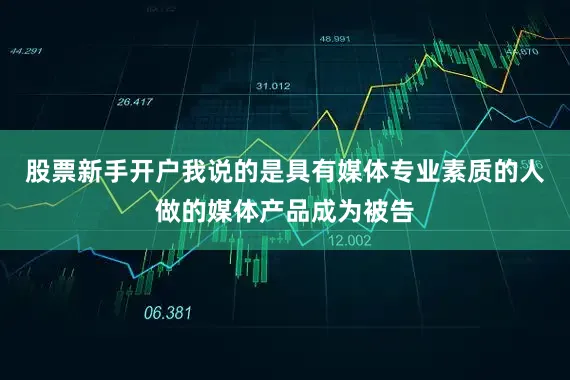 股票新手开户我说的是具有媒体专业素质的人做的媒体产品成为被告