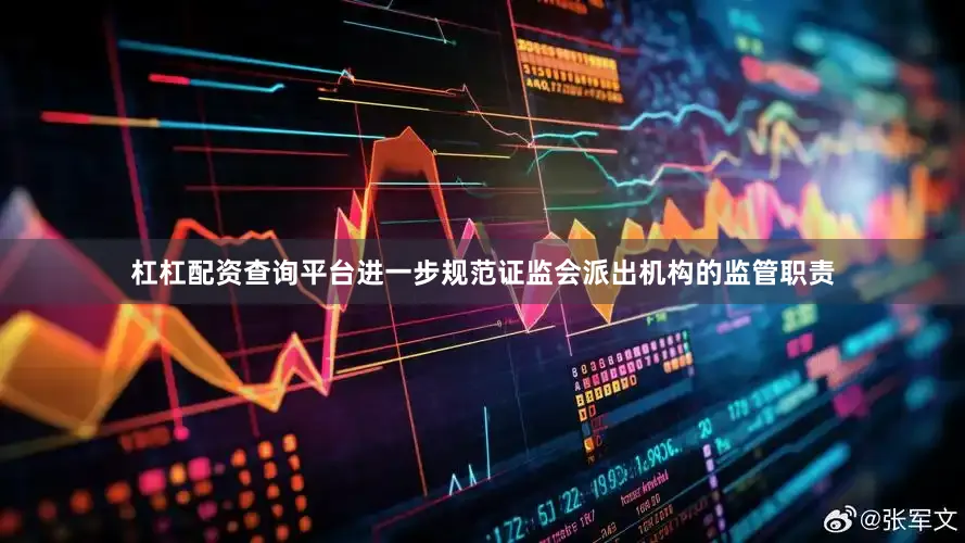 杠杠配资查询平台进一步规范证监会派出机构的监管职责